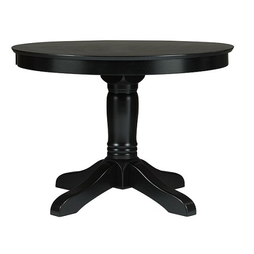 Childrens Toyshop  Kitchen & Housewares : American Simplicity 42" Round Pedestal Table - Black