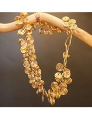 Hammered Curl Shapes Bracelet, Choice of 14k Gold or Sterling Silver