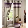 Curtina Harvard Eyelet Lined Curtain Aubergine, 46x72