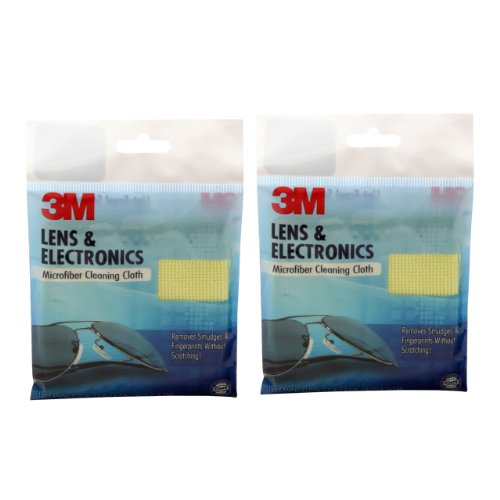 3M Microfiber Lens Cleaning Cloth - Pack of 2