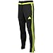 adidas Men's Tiro 15 Training Pants, Black/Solar Lime, Large