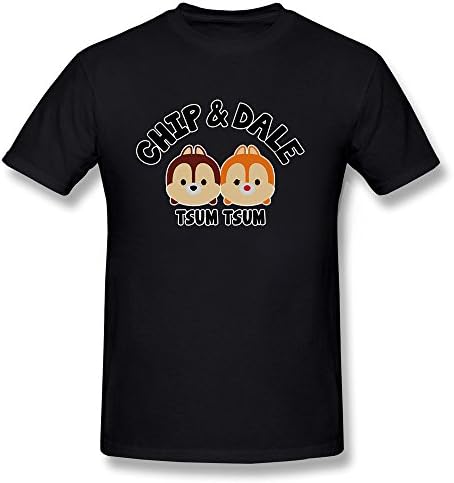 Senma Chip Dale Tsum The Squirrel Logo T-shirts For Womens Black Size XL