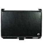Premium Leather Carrying Case + Screen Protector and Micro Fiber Cloth for Asus Eee PC Eeepc 2G 4G 8G Surf Galaxy - (Asus Eee NOT included)