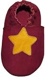 Tibet PLATEAU soft soled infant leather baby shoes SUEDE yellow star red