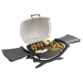 Weber Q 200 Portable Propane Grill, Silver Series