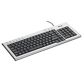 TRUST UK KB-1800S SLIMLINE KEYBOARD ALUMINIUM