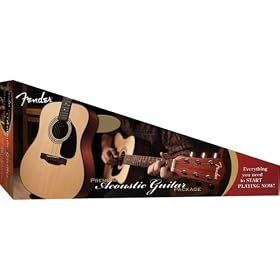 Fender FSR DG-8S All-Mahogany Dreadnought Acoustic Guitar Value Pack - Natural:  Musical Instruments