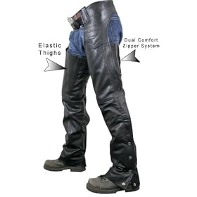 Leather Chaps Leather Motorcycle Chap Pants Braided LC402