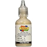 Scribbles 3D Fabric Paint 1 Ounce-Glittering-Gold