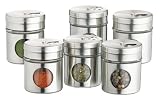 Kitchen Craft Spice Jar Set, Pack of Six, Display Boxed