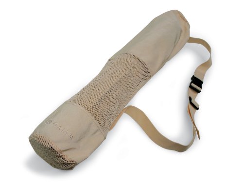 Gaiam Eco Conscious Recycled Yoga Mat Bag ( Tan)