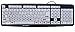 Nuklz N Large Print Computer Keyboard with White Keys & Black Letters for Visually Impaired