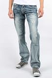Rock Revival - Mens Cooper Straight Leg Denim Jeans With Flap in Color: T8