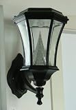 Black Solar Lamp Wall Light