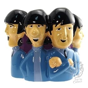 Limited Edition Beatles Cartoon Cookie Jar (64942-CSB) Category: Storage by Vandor