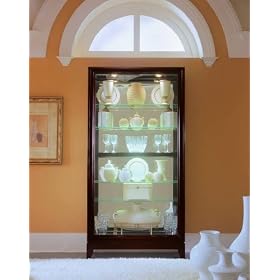 Pulaski Choc Cherry 2-way Sliding Door Curio 20883 by Pulaski Furniture