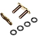 RK Racing Chain GB520XSO RIVET C/L Rivet-Style Gold Connecting Link