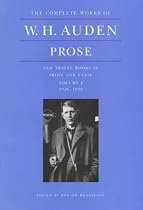 The Complete Works of W.H. Auden: Prose and Travel Books in Prose and Verse: Volume I. 1926-1938