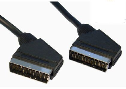 High Tech Computing - 3m 3 METER SCART to SCART Cable Lead Wire- Gold Contacts Shielded