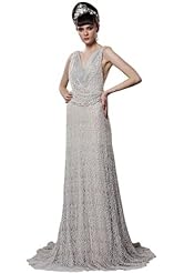 Chiffon/Taffeta/Tulle Lace Applique Crystals Beaded Crystal Bandage Dress/Bodycon Dress 