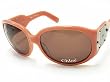 New Chloe CL 2140 CL2140 C04 Brown Lens Pink Frame Sunglasses Size: 130