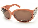 New Chloe CL 2140 CL2140 C04 Brown Lens Pink Frame Sunglasses Size: 130