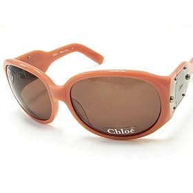 New Chloe CL 2140 CL2140 C04 Brown Lens Pink Frame Sunglasses Size: 130