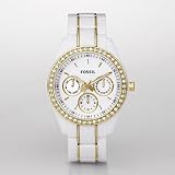 Fossil Stella White & Gold Multifunction Watch