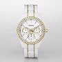 Fossil Stella White & Gold Multifunction Watch