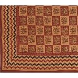 Bed Spread Cotton Wood Block Print Coverlet by ShalinCraft