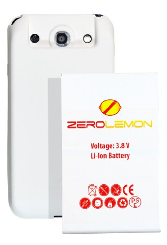 [180 days warranty] ZeroLemon LG Optimus G Pro 9300mAh Extended Battery + Free White Extended TPU Full Edge Protection Case with 180 days Zero Lemon Guarantee Warranty (Compatible with LG Optimus G Pro , T-Mobile Optimus G Pro , Sprint Optimus G Pro
