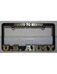 Automotive Parts and Accessories: US ARMY Proud to Serve Auto License Plate Frame USA - Eagle