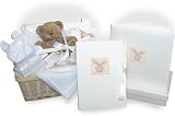 Supreme Luxury Baby Gift Basket N.B. White