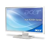 Acer B243HLAOwmdr 61cm (24 Zoll) LED Backlight Monitor (VGA, DVI, 5ms Reaktionszeit) hellgrau
