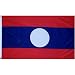 Laos Flag Polyester 3 ft. x 5 ft.