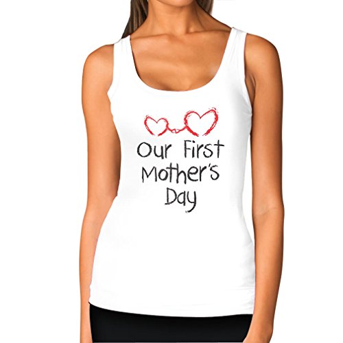 TeeStars - Our First Mother's Day - Mom and Baby Cutest Gift Idea Women Tank Top