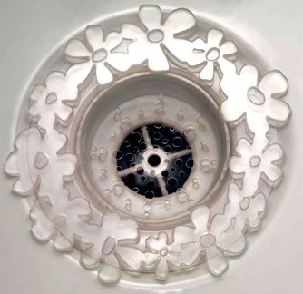 Blumz Flower Plastic Sink Strainer- Clear