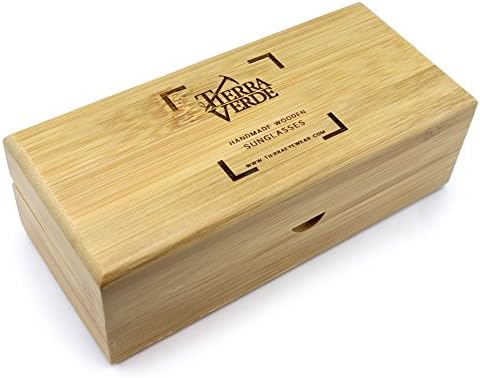 Tierra Verde TA1001 Floatable Polarized Sunglasses Bamboo Wood w/Blue Mirror (01/17) 52mm Made in Florida