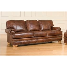 Broyhill L493-3 / 22X Brockton Leather Sofa