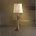 Kichler Lighting 70377 30.5-Inch Portable Outdoor Table Lamp, Brown Bark Finish with Oyster Textured Sunbrella Fabric Removable Shade
