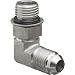 Brennan 6801-06-06-NWO-SS, Stainless Steel JIC Tube Fitting, 06MJ-06MAORB 90 Degree Elbow, 3/8" Tube OD x 9/16"-18 O-ring Boss, Male