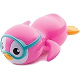Munchkin Wind Up Swimming Penguin Bath Toy, Pink