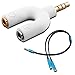Headset Adapter Kit, AFUNTA U Shape 3.5mm Y Splitter for Audio Headphone and MIC + 3.5mm 4 Position to Dual 3 Position 3.5mm M/F, Compatible with iPhone iPad Samsung LG Smartphone PS4 Earphone Tablet