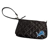 Detroit Lions Quilted Wristlet, Black