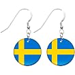 Sweden Flag Earrings