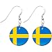 Sweden Flag Earrings