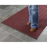 Chevron Ribbed Mat 2x3 Burgundy
