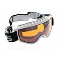 Ravs Skibrille Weiss - Kontrastverst�rkt Snowboardbrille Helmkompatibel Inklusive Softbag