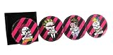 'Scratch and Dent' Ed Hardy PUNKED Skull Leather Coasters