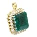 Olivia 18 Karat (750) Gelbgold Diamantkette 4.73 Karat mit Smaragd 54.2 Karat N427